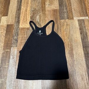 FP Movement by Free People Black Halter Crop Top